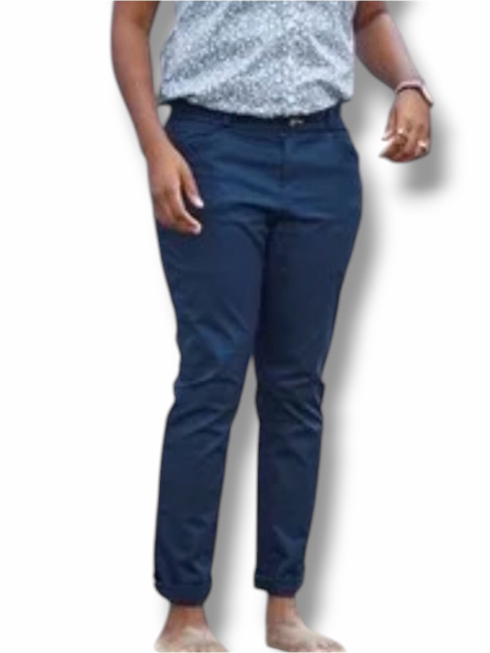 Kirrin Finch Windsor Chino Trousers Pants Size 6 Navy Blue - Picture 4 of 11